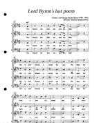 LORD BYRON`S LAST POEM