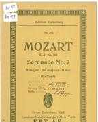 SERENADE NO.7 IN D MAJOR K.V.250 (HAFFNER)