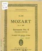 SERENADE NO.6 IN D MAJOR K.V.239 (SERENATA NOTTURNA)