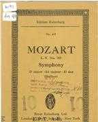 SYMPHONY NO.35 IN D MAJOR K.V.385 (HAFFNER)
