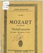 VIOLIN CONCERTO IN B FLAT MAJOR K.V.207