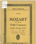VIOLIN CONCERTO IN D MAJOR K.V.211