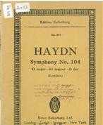 SYMPHONY NO.104 IN D MAJOR (LONDON)