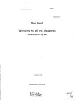 WELCOME TO ALL THE PLEASURES (ODE FOR ST. CECILIA`S DAY 1683)