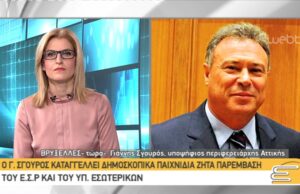 Ο Γ. Σγουρός καταγγέλλει δημοσκοπικά παιχνίδια ζητά παρέμβαση του Ε.Σ.Ρ και του Υπ. Εσωτερικών